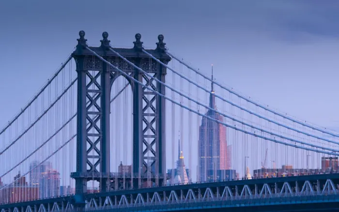 Framed Print : USA, New York, Manhattan, Manhattam Bridge and Empire State Building Framed Print : USA, New York, Manhattan, Manhattam Bridge and Empire State Building
