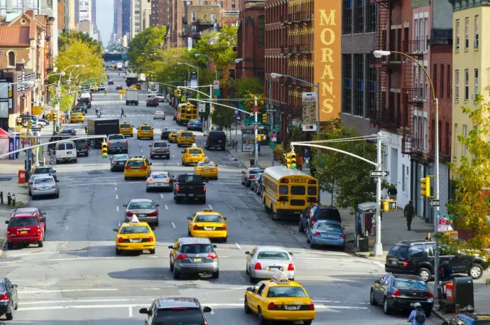 Framed Print : USA, New York, Manhattan, Midtown, Chelsea, 10th Avenue
