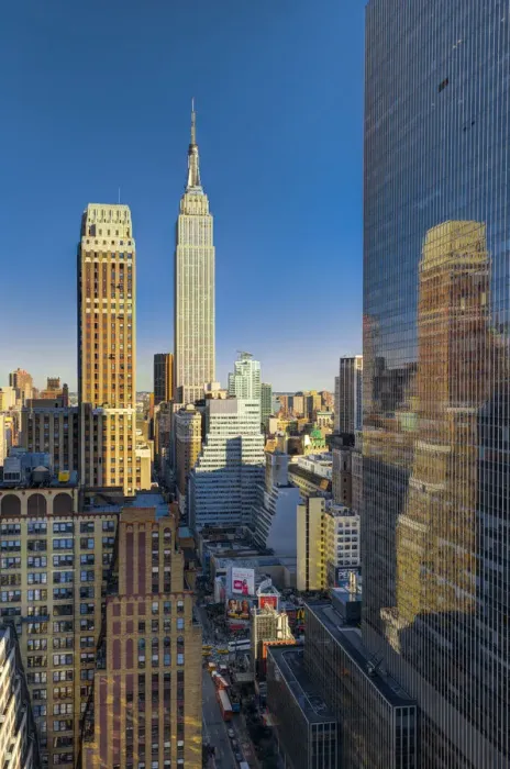Framed Print : USA, New York, Manhattan, Midtown, including Empire State Building Framed Print : USA, New York, Manhattan, Midtown, including Empire State Building