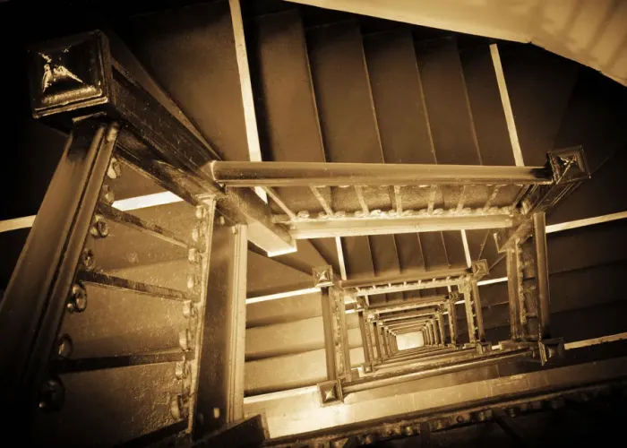 Framed Print : USA, New York, Manhattan, Midtown, Staircase Framed Print : USA, New York, Manhattan, Midtown, Staircase