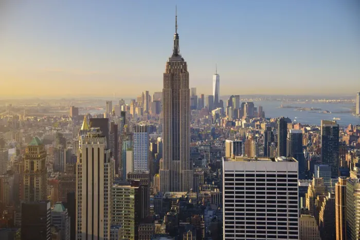 Framed Print : USA, New York, Manhattan, Top of the Rock Observatory, Midtown Manhattan and Empire Framed Print : USA, New York, Manhattan, Top of the Rock Observatory, Midtown Manhattan and Empire