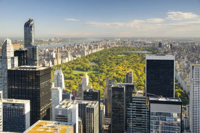 Framed Print : USA, New York, Manhattan, Top of the Rock Observatory, Central Park Framed Print : USA, New York, Manhattan, Top of the Rock Observatory, Central Park