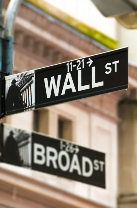 Framed Print : USA, New York, Manhattan, Wall Street signs Framed Print : USA, New York, Manhattan, Wall Street signs