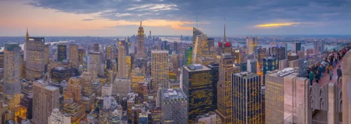 Framed Print : USA, New York, Midtown and Lower Manhattan, Empire State Building