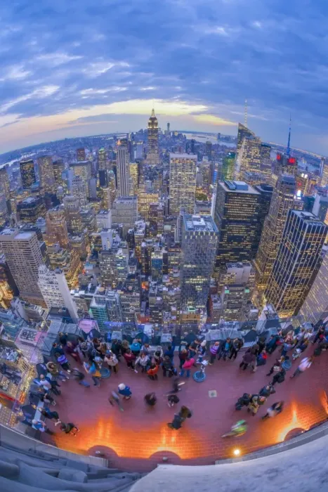 Framed Print : USA, New York, Midtown and Lower Manhattan, Empire State Building