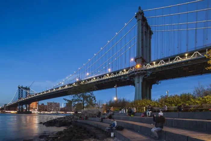 Framed Print : USA, New York, New York City, Brooklyn-Dumbo, Manhattan Bridge, duak Framed Print : USA, New York, New York City, Brooklyn-Dumbo, Manhattan Bridge, duak