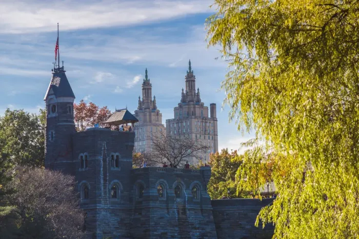 Framed Print : USA, New York, New York City, Central Park, Belvedere Castle