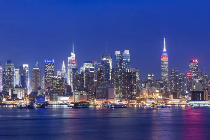 Framed Print : USA, New York, New York City, elevated view of midtown Manhattan fand Empire State Framed Print : USA, New York, New York City, elevated view of midtown Manhattan fand Empire State