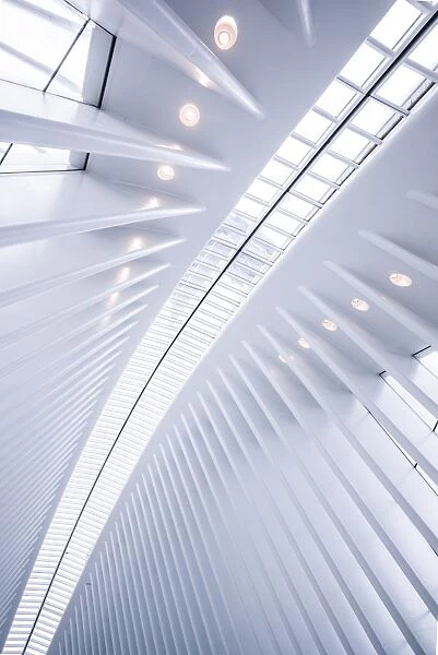 USA, New York, New York City, Lower Manhattan, The Oculus, World Trade Center PATH train station