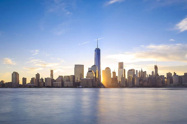 USA, New York, New York City, Lower Manhattan Skyline