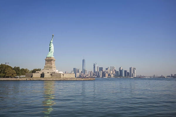 USA, New York, New York City, Lower Manhattan, The Statue of Liberty
