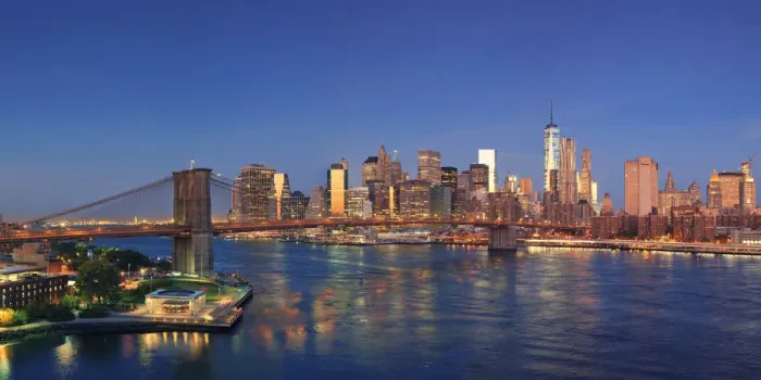 Framed Print : USA, New York, New York City, Lower Manhattan and Brooklyn Bridge Framed Print : USA, New York, New York City, Lower Manhattan and Brooklyn Bridge