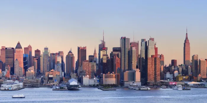 Framed Print : USA, New York, New York City, Manhattan Skyline from New Jersey Framed Print : USA, New York, New York City, Manhattan Skyline from New Jersey