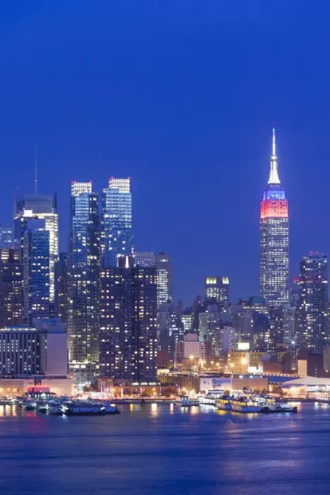Framed Print : USA, New York, New York City, midtown Manhattan and Empire State Building from Weehawken Framed Print : USA, New York, New York City, midtown Manhattan and Empire State Building from Weehawken