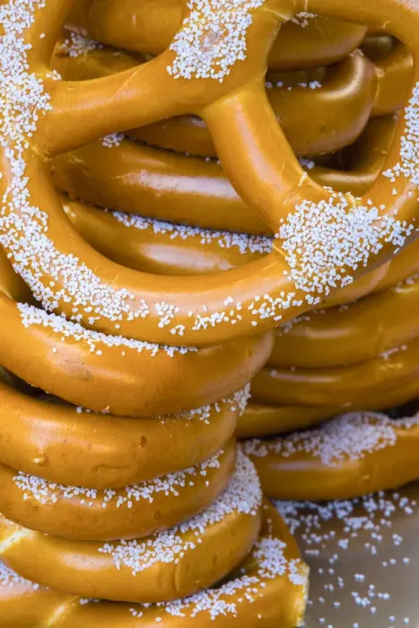 Framed Print : USA, New York, Pretzels for sale Framed Print : USA, New York, Pretzels for sale