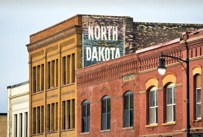 Framed Print : USA, North Dakota, Fargo, Downtown, Early 1900s Architecture Framed Print : USA, North Dakota, Fargo, Downtown, Early 1900s Architecture