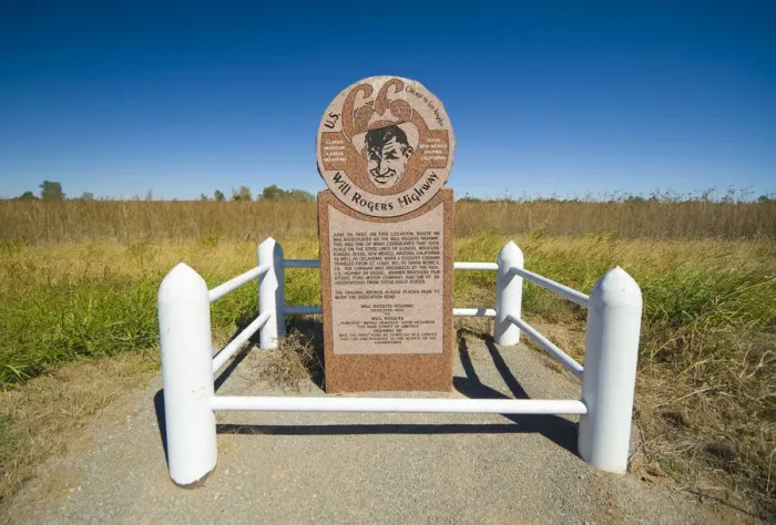 Framed Print : USA, Oklahoma, Route 66, Texola, Will Rogers Highway Marker Framed Print : USA, Oklahoma, Route 66, Texola, Will Rogers Highway Marker