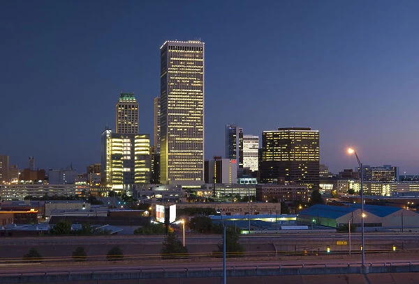 USA, Oklahoma, Tulsa, Downtown skyline