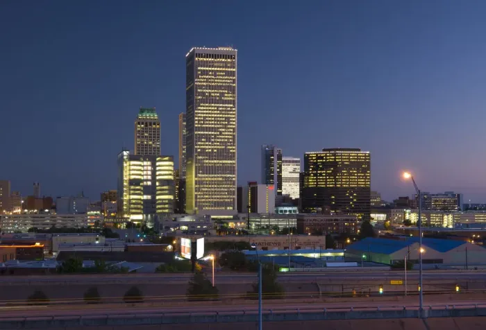 Framed Print : USA, Oklahoma, Tulsa, Downtown skyline Framed Print : USA, Oklahoma, Tulsa, Downtown skyline