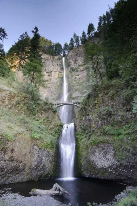 Framed Print : USA, Oregon, Columbia River Gorge, Multnomah Falls