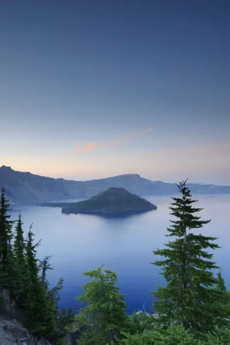 Framed Print : USA, Oregon, Crater Lake National Park, Crater Lake and Wizard Island Framed Print : USA, Oregon, Crater Lake National Park, Crater Lake and Wizard Island
