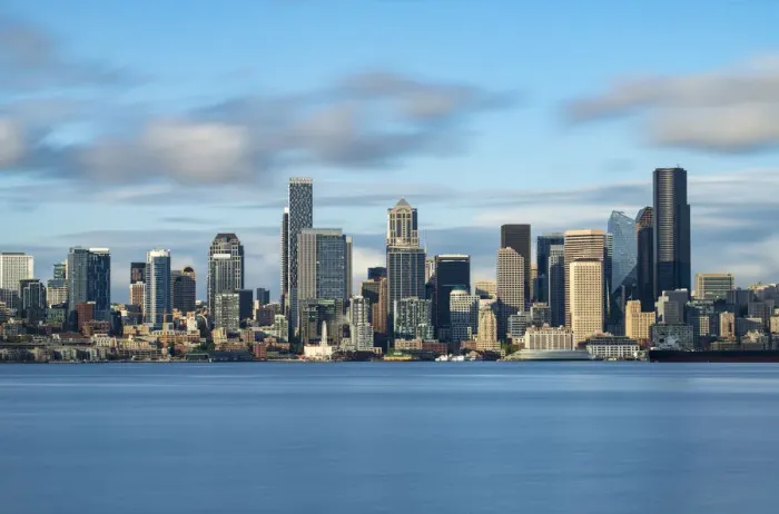 Framed Print : USA, Pacific Northwest, Washington, Seattle skyline Framed Print : USA, Pacific Northwest, Washington, Seattle skyline