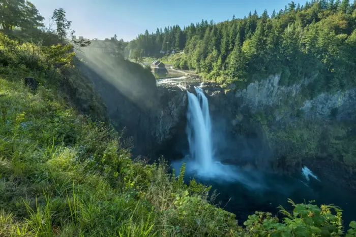 Framed Print : USA, Pacific Northwest, Washington State, Snoqualmie Falls Framed Print : USA, Pacific Northwest, Washington State, Snoqualmie Falls