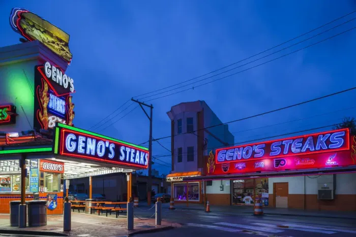 Framed Print : USA, Pennsylvania, Philadelphia, South Philadelphia, Italian-American Area, Geno s Framed Print : USA, Pennsylvania, Philadelphia, South Philadelphia, Italian-American Area, Geno s