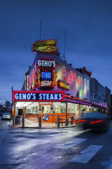 Framed Print : USA, Pennsylvania, Philadelphia, South Philadelphia, Italian-American Area, Geno s Framed Print : USA, Pennsylvania, Philadelphia, South Philadelphia, Italian-American Area, Geno s