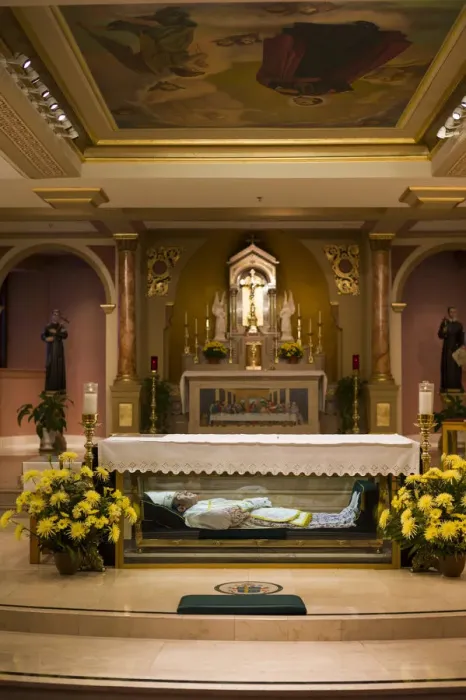 Framed Print : USA, Pennsylvania, Philadelphia, Shrine of Saint John Neumann, shrine and body of Framed Print : USA, Pennsylvania, Philadelphia, Shrine of Saint John Neumann, shrine and body of