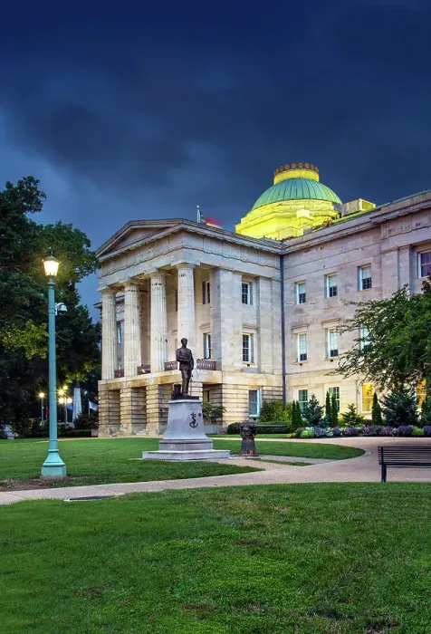 Framed Print : USA, Raleigh, North Carolina, State Capitol Building, Greek Revival Public Building, 1840, National Historic Landmark