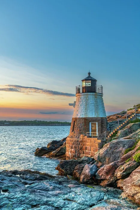 Framed Print : USA, Rhode Island, Newport, Castle Hill Lighthouse Framed Print : USA, Rhode Island, Newport, Castle Hill Lighthouse