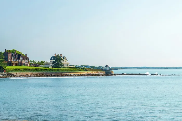 Framed Print : USA, Rhode Island, Newport, Easton Bay, Cliff Walk Framed Print : USA, Rhode Island, Newport, Easton Bay, Cliff Walk