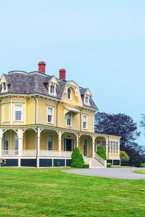 Framed Print : USA, Rhode Island, Newport, Fort Adams State Park, Eisenhower House Framed Print : USA, Rhode Island, Newport, Fort Adams State Park, Eisenhower House