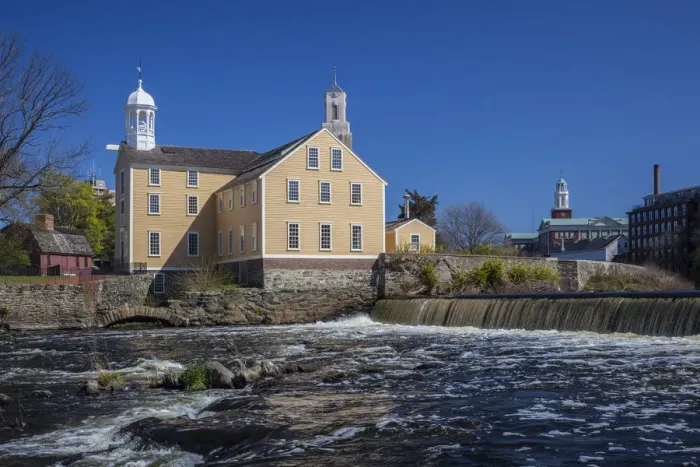 Framed Print : USA, Rhode Island, Pawtucket, Slater Mill Historic Site, first water-powered cotton Framed Print : USA, Rhode Island, Pawtucket, Slater Mill Historic Site, first water-powered cotton