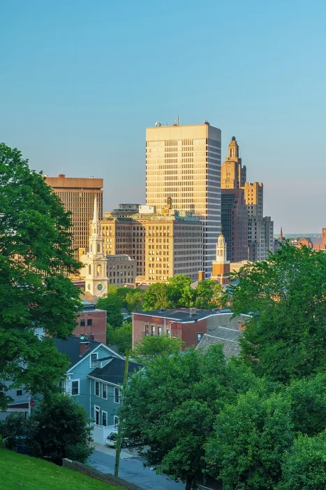 Framed Print : USA, Rhode Island, Providence, Downtown skyline Framed Print : USA, Rhode Island, Providence, Downtown skyline