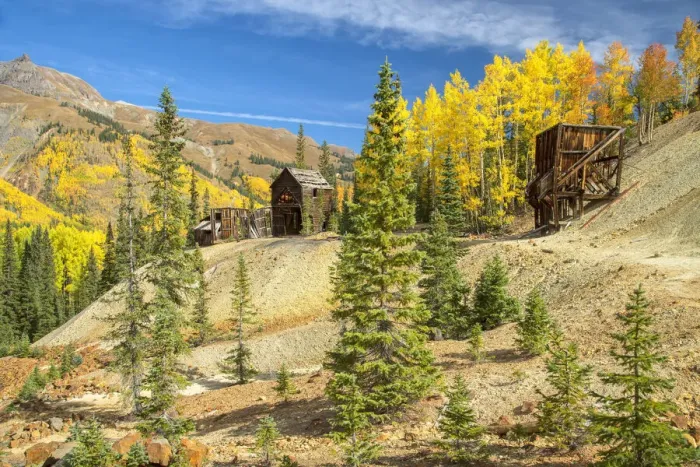 Framed Print : USA, Rocky Mountains, Colorado, Silverton, Million Dollar Highway, Yankee Girl Mine Framed Print : USA, Rocky Mountains, Colorado, Silverton, Million Dollar Highway, Yankee Girl Mine