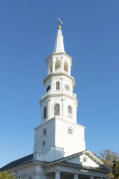 USA, South Carolina, Charleston, St Michaels Church in the historic district