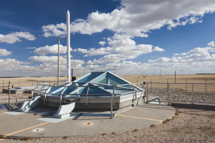 Framed Print : USA, South Dakota, Philip, Minuteman II ICBM missile launch site, Delta-09