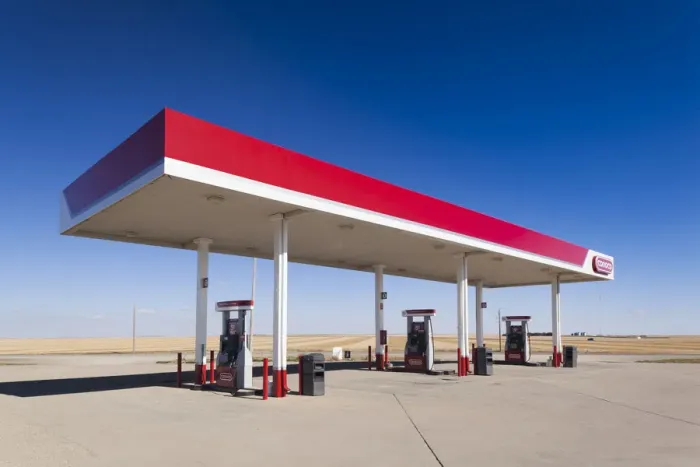 Framed Print : USA, South Dakota, Selby, gas station Framed Print : USA, South Dakota, Selby, gas station
