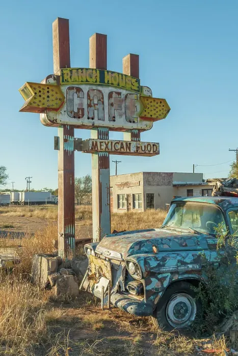 Framed Print : USA, Southwest, New Mexico, Route 66, Tucumcari, Ranch House Cafe Framed Print : USA, Southwest, New Mexico, Route 66, Tucumcari, Ranch House Cafe