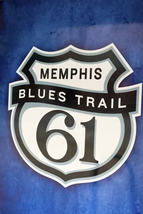 Framed Print : USA, Tennessee, Memphis, sign for the blues trail Framed Print : USA, Tennessee, Memphis, sign for the blues trail