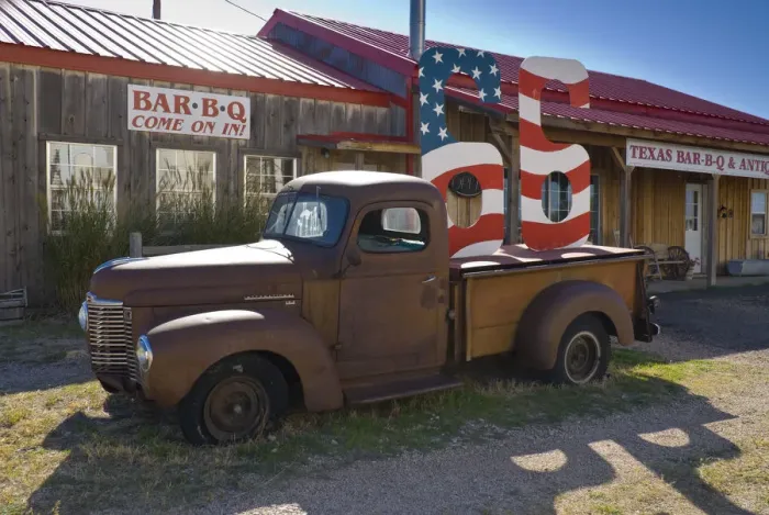 Framed Print : USA, Texas, Route 66, Adrian (mid-point of Route 66)