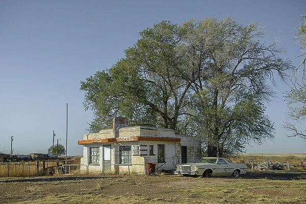 USA, Texas, Route 66, Vega, Old Diner