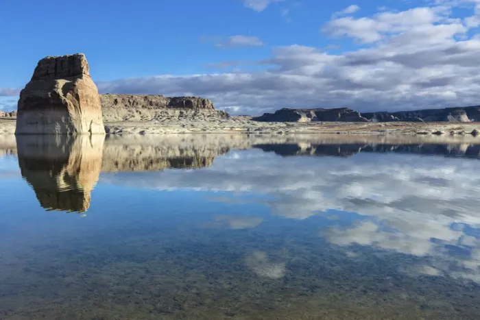 Framed Print : USA, Utah, Lake Powell, Lone Rock near Page Framed Print : USA, Utah, Lake Powell, Lone Rock near Page