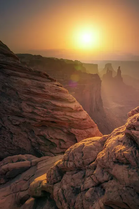 Framed Print : USa, Utah, sun rising in Canyonlands National Park Framed Print : USa, Utah, sun rising in Canyonlands National Park