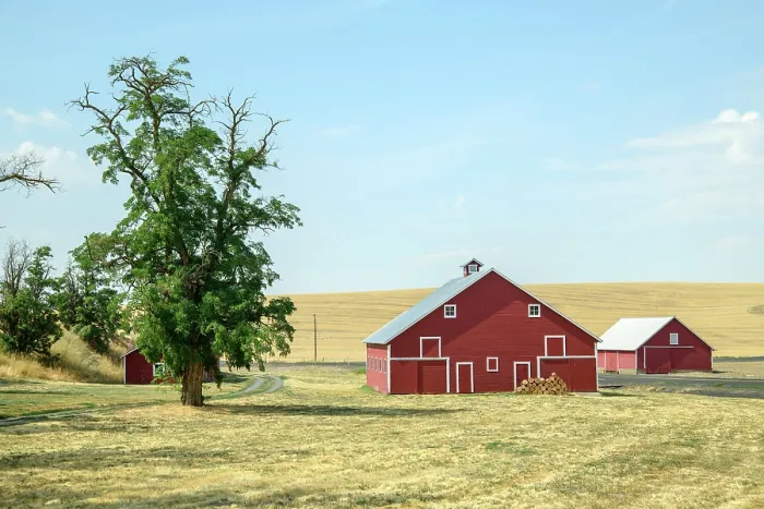 Framed Print : USA, Washington, Palouse, Barn