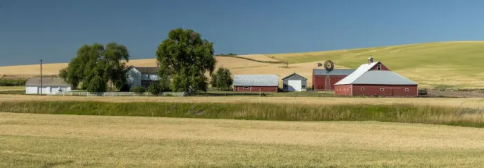 Framed Print : USA; Washington, Palouse Region, farm