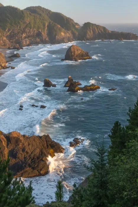 Framed Print : USA; West Coast; Oregon; Samuel H. Boardman; State Park, coastal cove Framed Print : USA; West Coast; Oregon; Samuel H. Boardman; State Park, coastal cove