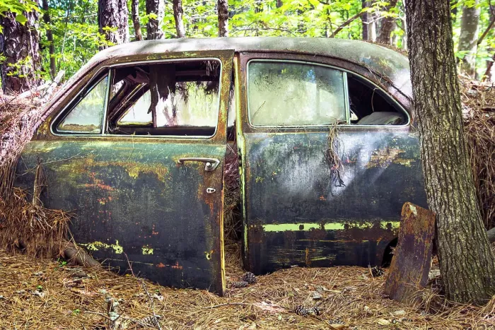 Framed Print : USA, White, Georgia, Old Car City USA, Classic Car & Truck Collection, Junkyard, Museum